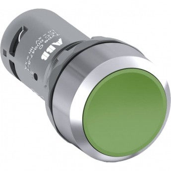 Кнопка ABB CP1-30G-11 без фиксации, 1HO+1H3 зеленая