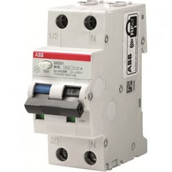 Выключатель ABB 2CSR255080R1164 автоматический дифференциального тока 16А 30мА DS201 C16 AC30