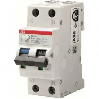 Выключатель автоматический дифференциального тока ABB 10А 30мА DS201 C10 AC30