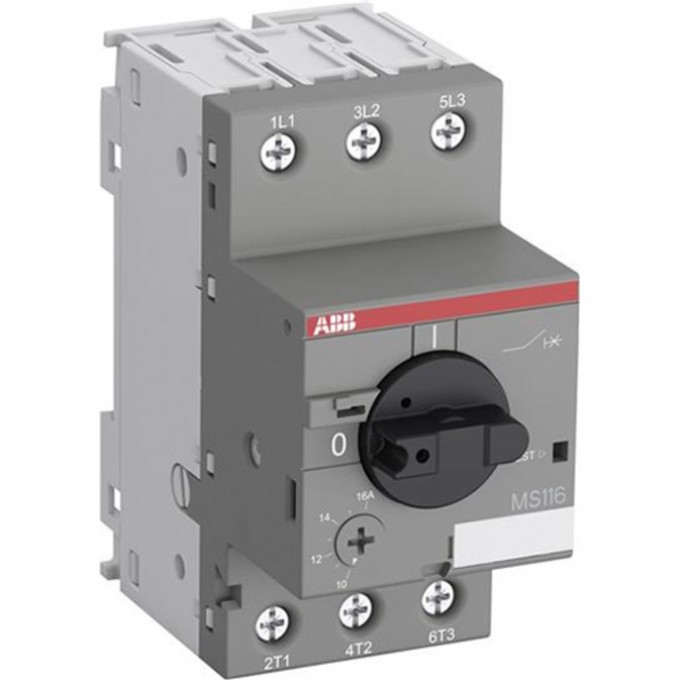 Выключатель автоматический для защиты двигателя ABB 1А 50кА MS116-1.0 1SAM250000R1005