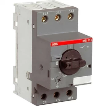 Выключатель автоматический для защиты двигателя ABB 6.3А 50кА MS116-6.3