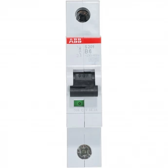 Выключатель автоматический модульный ABB S201 1п B 6А 6кА B6