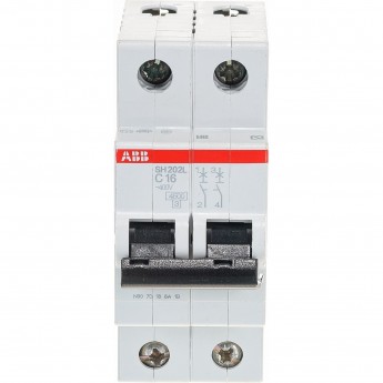 Выключатель автоматический модульный ABB SH202L 2п C 16А 4.5кА C16