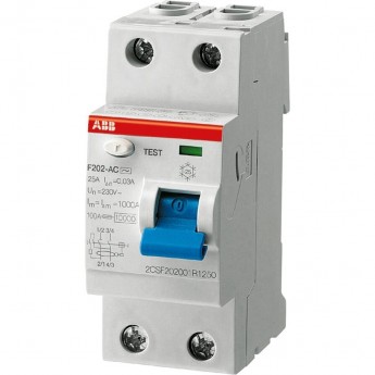 Выключатель дифференциального тока (УЗО) ABB F202 2п 40А 30мА тип A