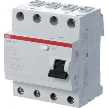 Выключатель дифференциального тока (УЗО) ABB FH204 4п 63А 30мА тип AC